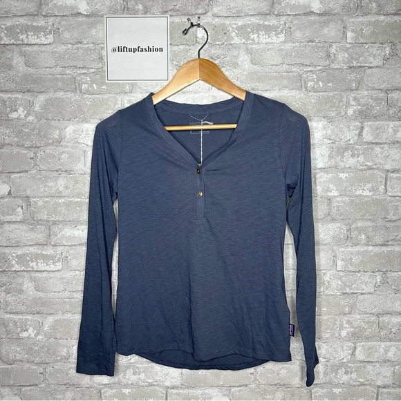 Patagonia Women's Mainstay Henley Long Sleeve Shirt NWT Size XS (Smolder Blue) - Picture 3 of 12
